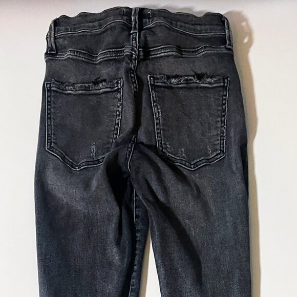 Women's Agolde Black Jeans Distressed Size 24 - Picture 7 of 11